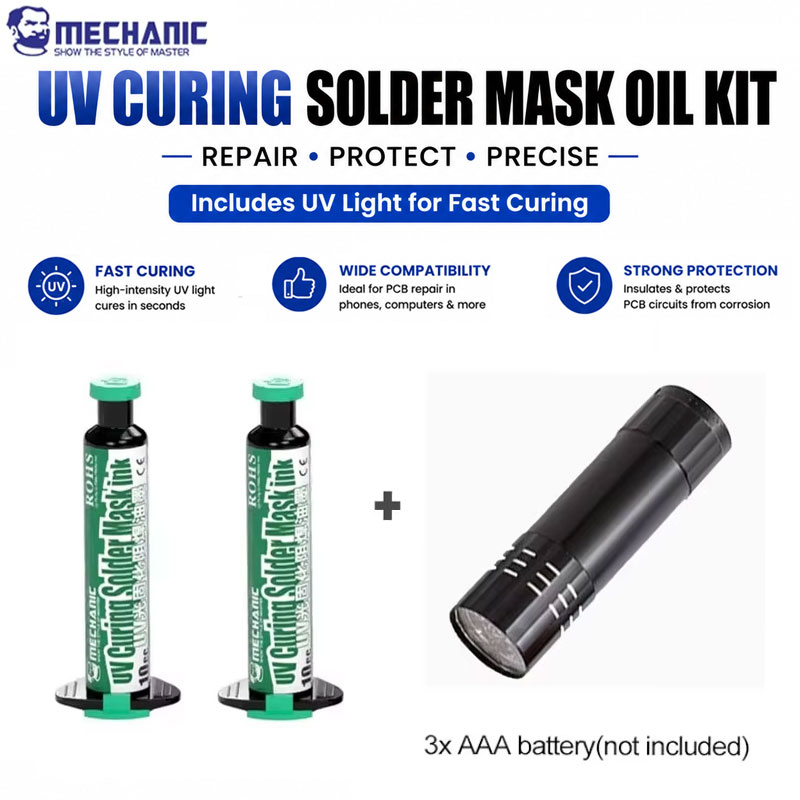 Phone Sanitizer Uv - Набор зеленой маски для пайки MECHANIC