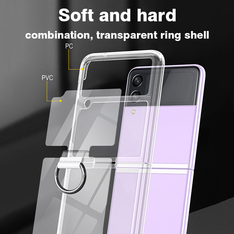 Phone Ring Holder - Противоударный прозрачный чехол для Samsung Galaxy