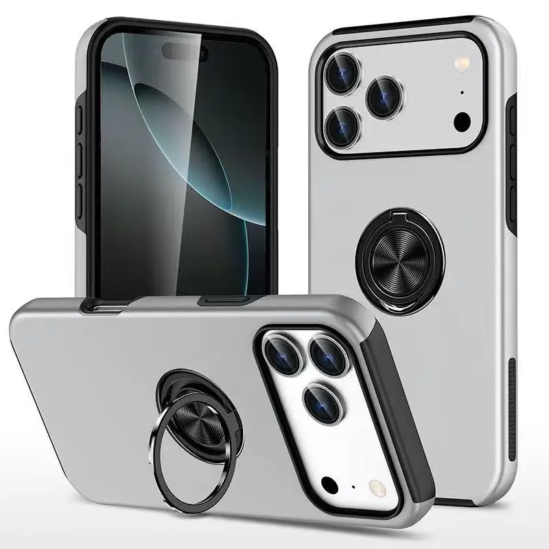 Phone Ring Holder - Модный простой чехол с магнитным кольцом-держателем