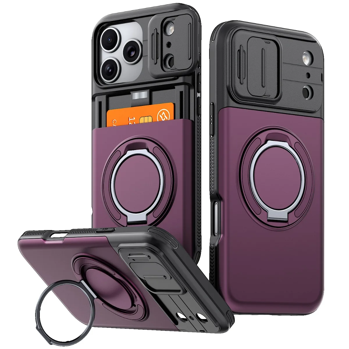 Phone Ring Holder - Роскошный противоударный чехол для iPhone 18