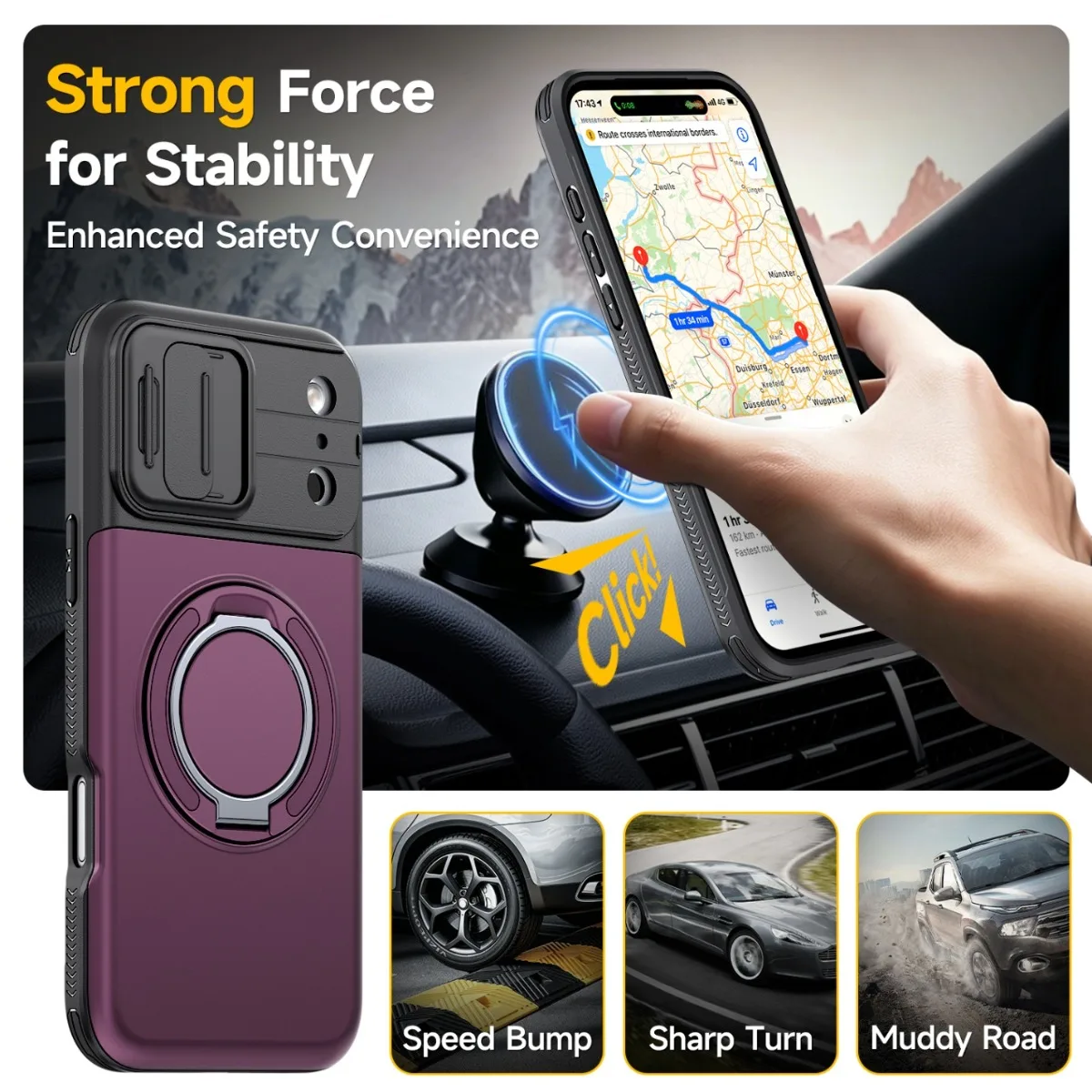Роскошный противоударный чехол – обзор и цена Phone Ring Holder